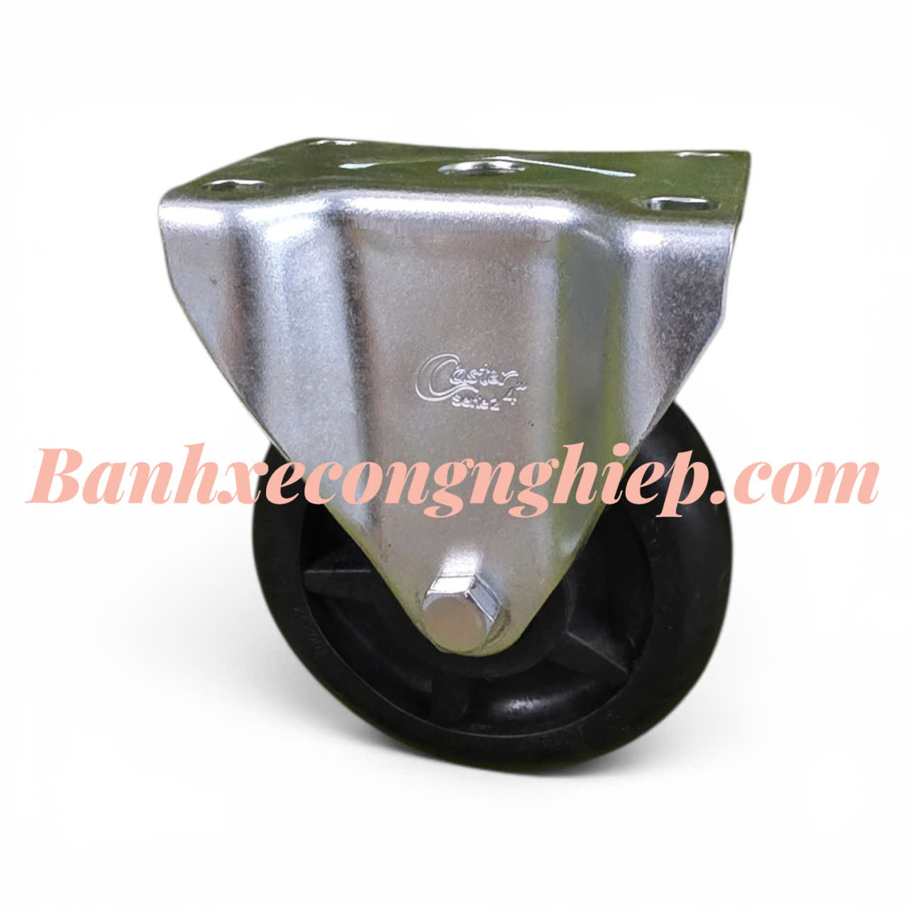 Bánh xe chịu nhiệt độ cao Hi-temp 75mm, 100mm, 125mm càng thép cố định Caster Serie 2 tải trung