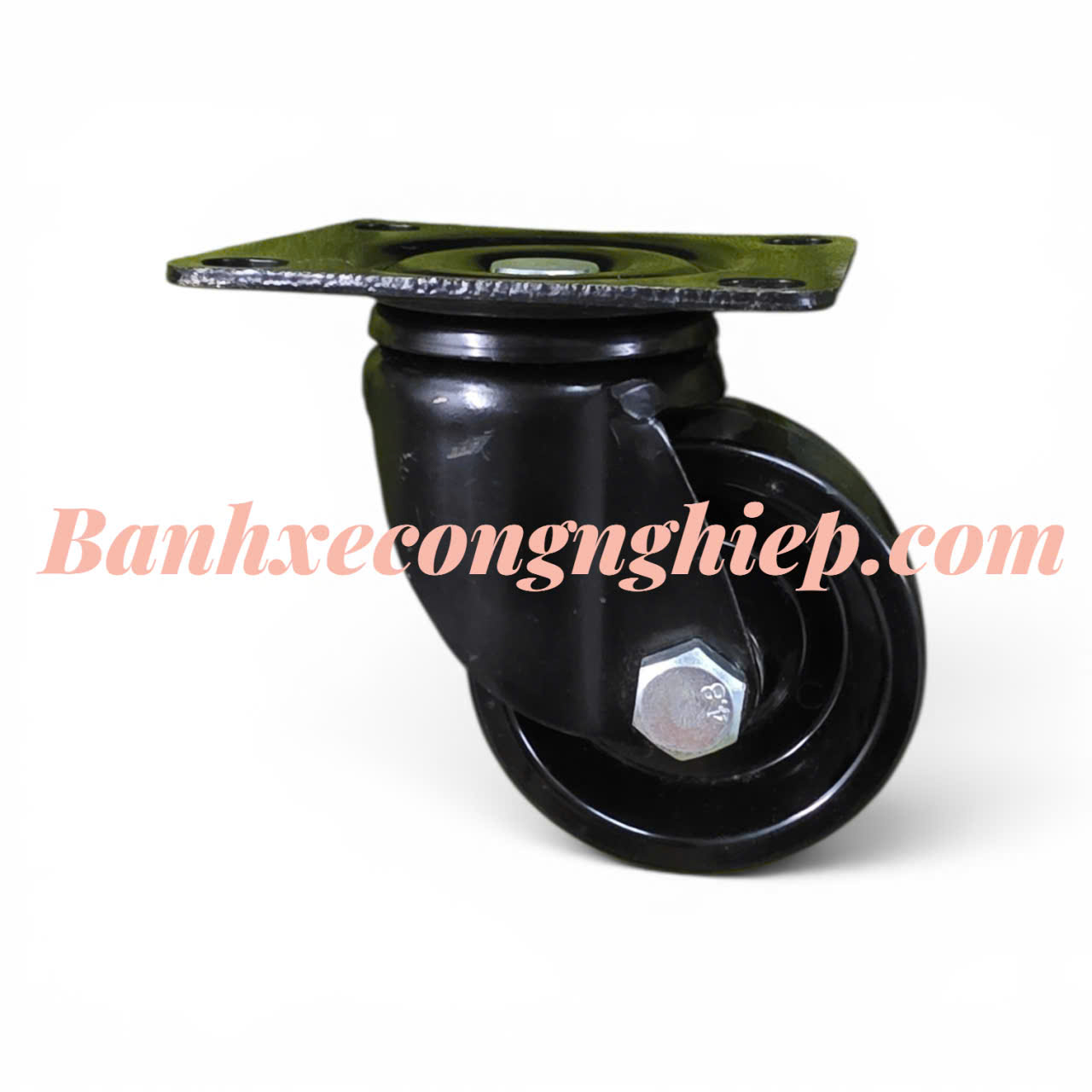 Bánh xe chịu nhiệt Phenolic 80x35 càng xoay Caster Serie 2 tải trung