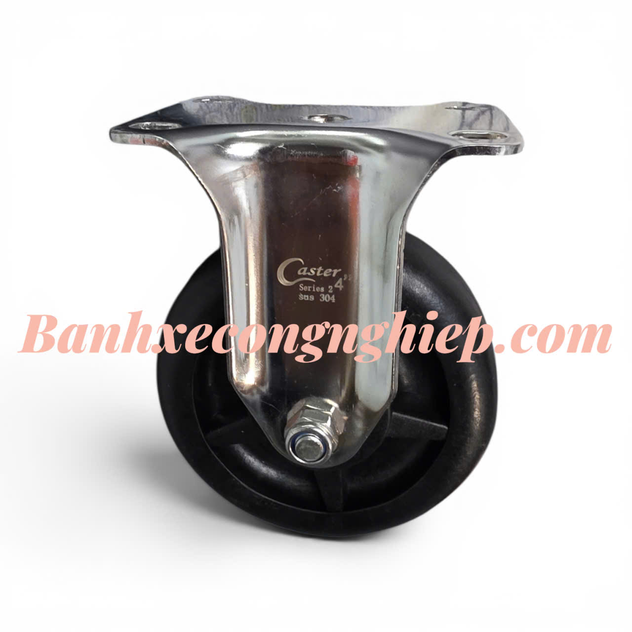 Bánh xe chịu nhiệt độ cao Hi-Temp 75mm, 100mm, 125mm càng inox 304 cố định Caster Serie 2 tải trung
