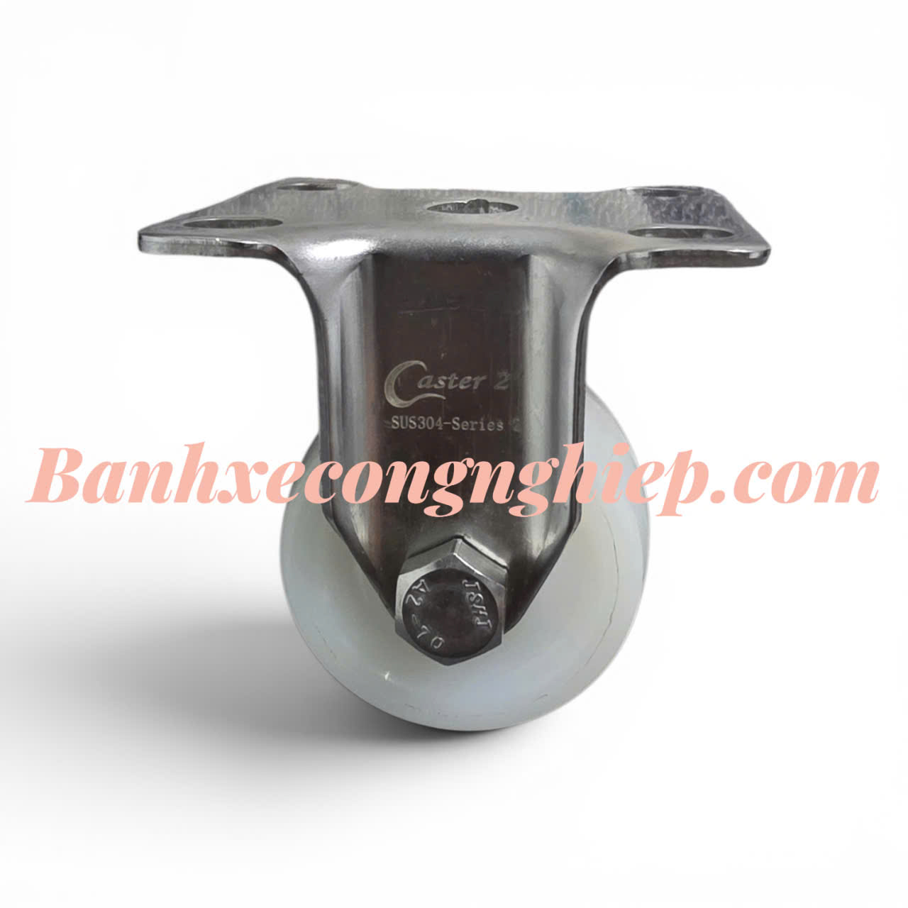 Bánh xe PA50x28 càng inox 304 cố định Caster Serie 2 tải trung