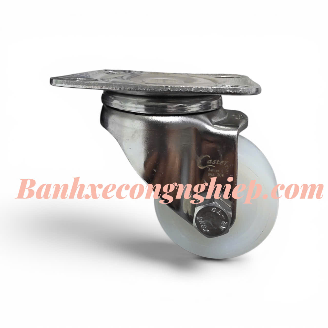 Bánh xe PA50x28 càng inox 304 xoay Caster Serie 2 tải trung