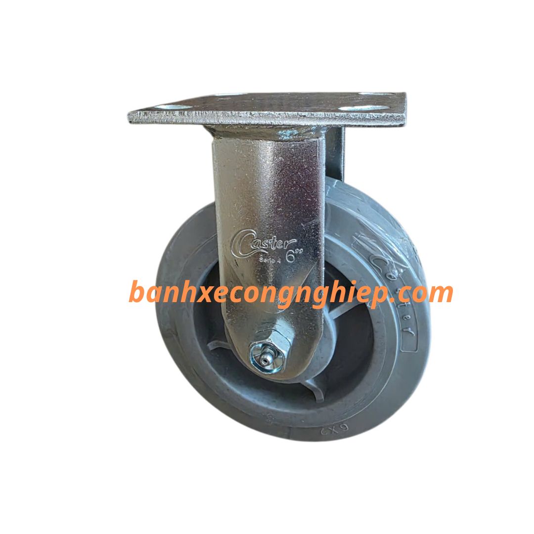 Bánh xe cao su Hi -tech Perferma 100mm, 125mm, 150mm, 200mm càng thép cố định